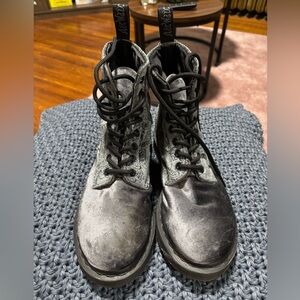 Dr. Marten’s 1460 Brocade, Gray Paisley